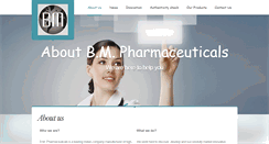 Desktop Screenshot of bmpharmaceuticals.com
